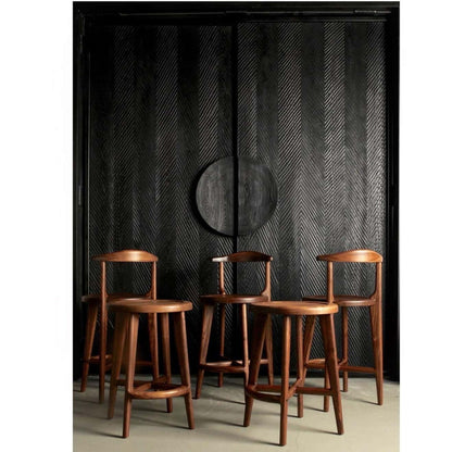 CALAPAN Solid Wood Bar or Counter Stool