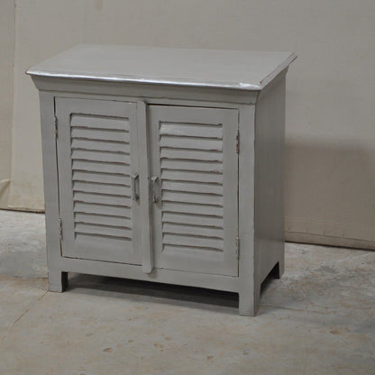 Wooden Sideboard, Kitchen Cabinet with Shutter Sliding Doors – handcrafted solid wood furniture
