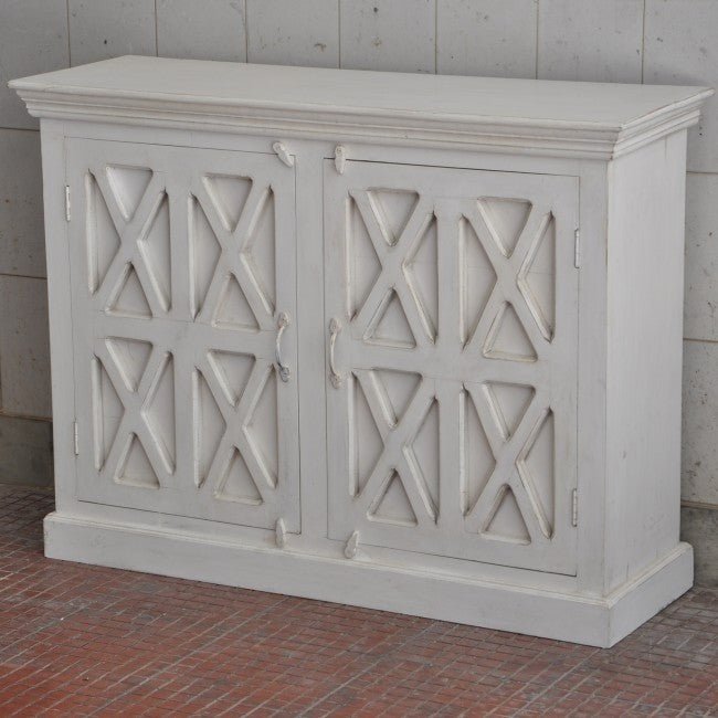X Design Solid Wood Door Sideboard by Hibashi Furniture – handcrafted solid wood furniture made in India