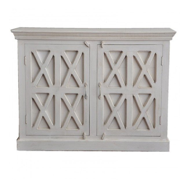 X Design Solid Wood Door Sideboard by Hibashi Furniture – handcrafted solid wood furniture made in India