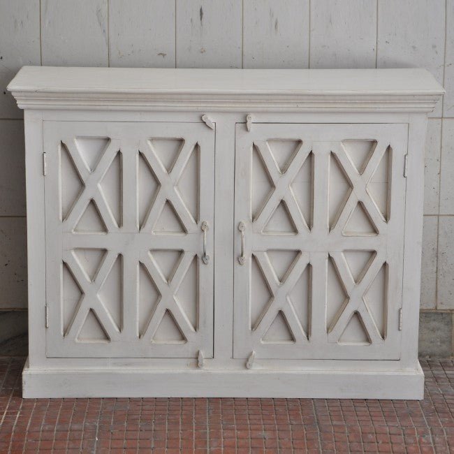 X Design Solid Wood Door Sideboard by Hibashi Furniture – handcrafted solid wood furniture made in India