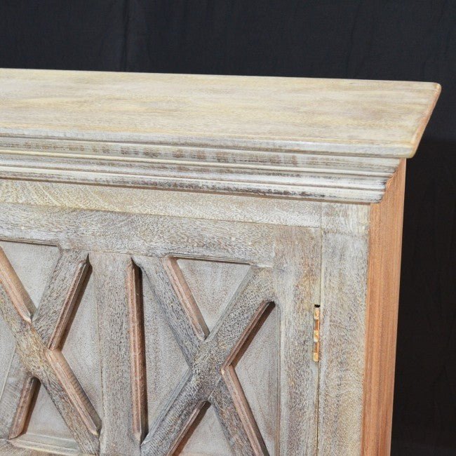 X Design Solid Wood Door Sideboard by Hibashi Furniture – handcrafted solid wood furniture made in India
